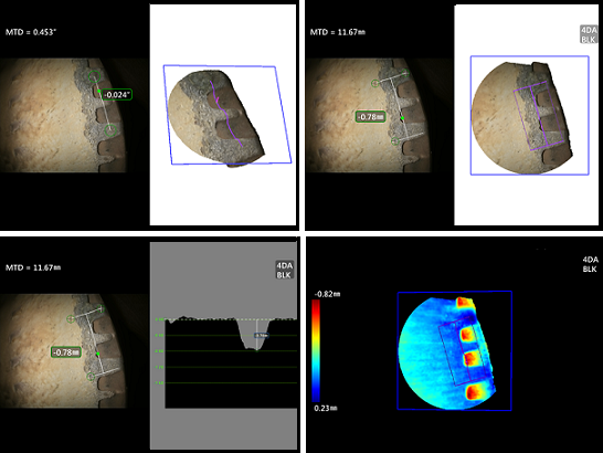 韋林工業(yè)內窺鏡3D測量示意圖
